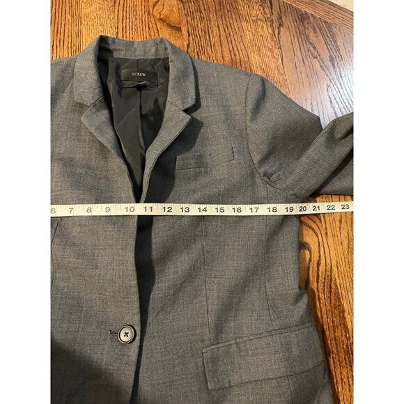 J. Crew‎ | Regent Blazer Super 120's Wool Gray F5642 Sz 12 - Picture 9 of 11